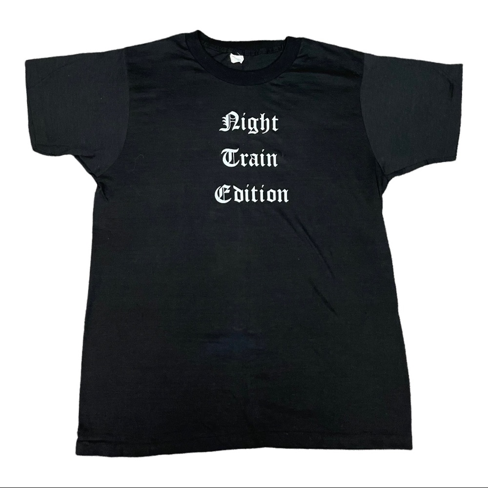 Vintage Night Train Edition Print T-shirt Size Large